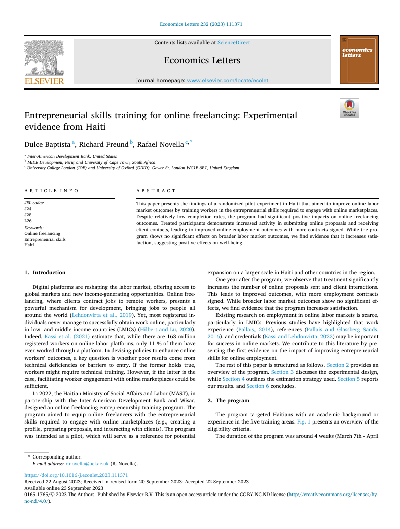 Artículos en journals