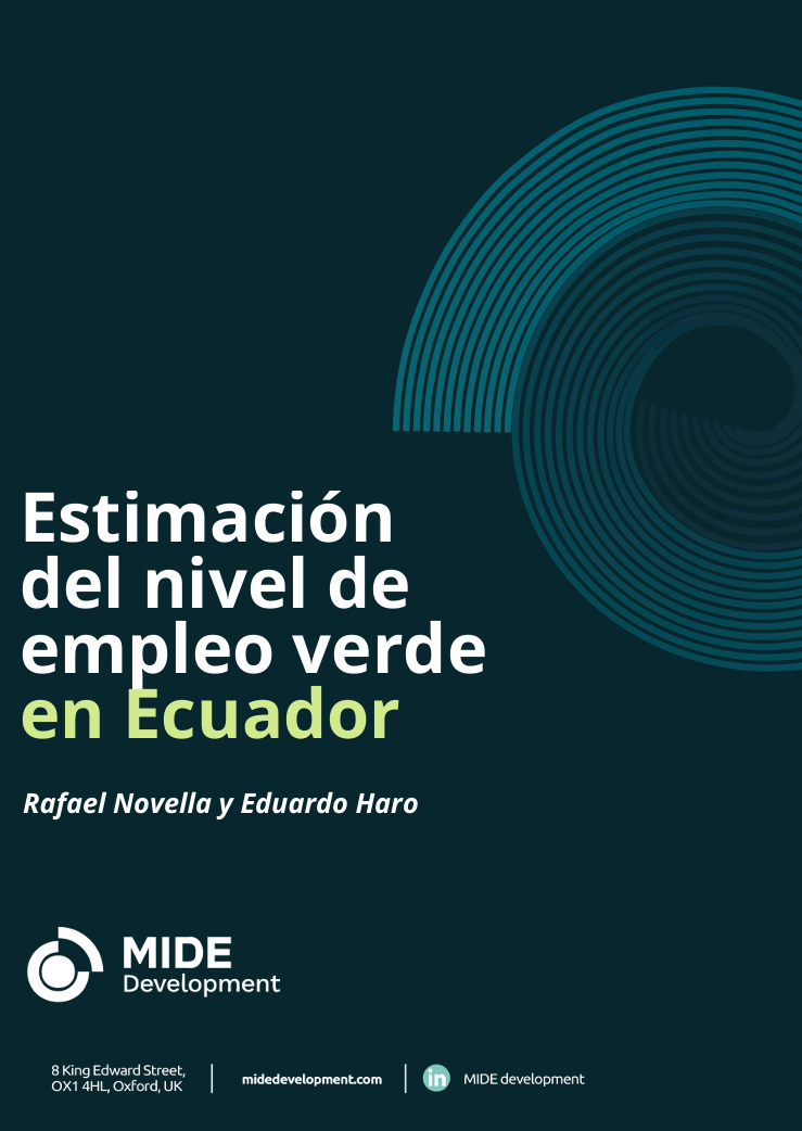 Estimación del nivel de empleo verde en Ecuador
