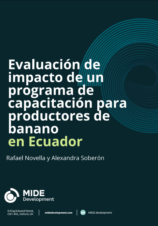 Evaluación de impacto de un programa de capacitación para productores del banano en Ecuador
